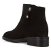 Semišové topánky Geox D LARYSSE C dámske, čierna farba, na podpätku, D26TXC 00022 C9999
