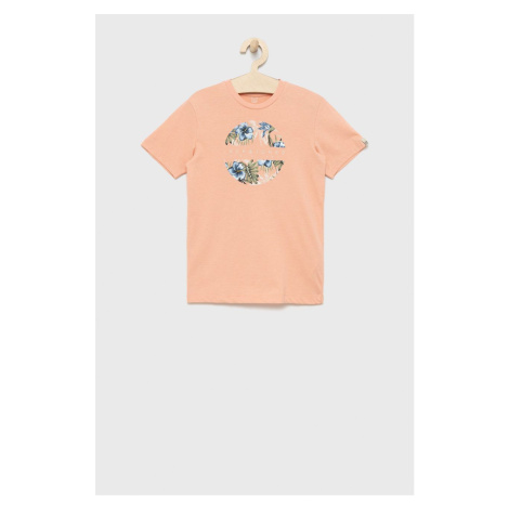 Detské tričko Jack & Jones ružová farba, s potlačou