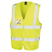 Result Zip I.D. Unisex bezpečnostná reflexná vesta R202X Fluorescent Yellow