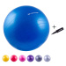 Gymnastický míč Sportago Anti-Burst 75 cm, modrý, vratanie pumpičky - červená