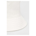 Bavlnený klobúk Calvin Klein Jeans biela farba, bavlnený