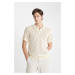 DEFACTO Standard Fit Short Sleeve Knitwear Polo T-Shirt