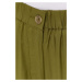 Nohavice Marc O'Polo dámske, zelená farba, široké, vysoký pás