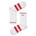 Ponožky Happy Socks Zig Zag biela farba