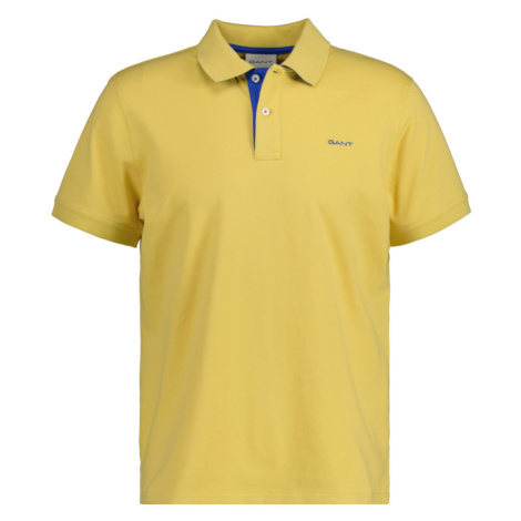 POLOKOŠEĽA GANT REG CONTRAST PIQUE SS RUGGER PARCHMENT YELLOW