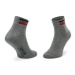 Levi's® Súprava 2 párov kotníkových ponožiek unisex 902011001 Sivá