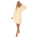 Women's bathrobe De Lafense 806 short S-XL ecru 004