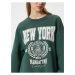 Koton Oversize Sweatshirt College Printed Crew Neck Long Sleeve