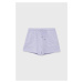 Detské bavlnené šortky Guess fialová farba, jednofarebné, nastaviteľný pás