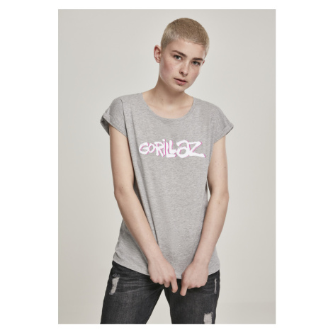 Gorillaz tričko Ladies Logo Tee Šedá