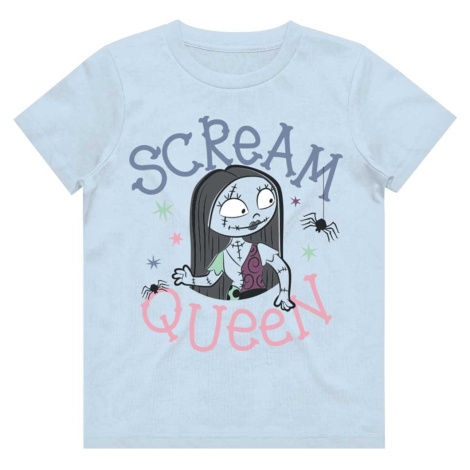 Disney tričko The Nightmare Before Christmas Scream Queen Modrá