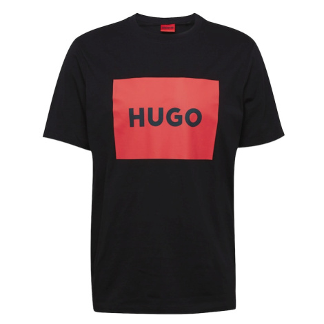 HUGO Tričko 'Dulive222'  svetločervená / čierna Hugo Boss
