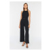 Trendyol Black Petite Belt Jumpsuit