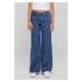 Women's Mid Waist Wide Jeans Blue