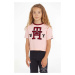 Obojstranné bavlnené tričko Tommy Hilfiger ružová farba