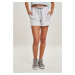 Women's beach terry shorts light grey