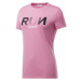 Reebok RE GRAPHIC TEE ružová - Dámske tričko