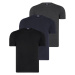 TRIPLE SET T8569 DEWBERRY BIKE COLLAR MEN'S T-SHIRT-BLACK-NAVY BLUE-ANTHRACITE