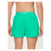 Calvin Klein Swimwear Plavecké šortky KM0KM01007 Zelená Regular Fit