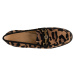 Dámske semišové mokasíny s leopardím vzorom a lesklou prackou 98-D-100-1
