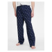 Tmavomodré pánske vzorované pyžamové nohavice Ralph Lauren
