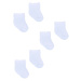 Dojčenské ponožky Yoclub Baby Turn Cuffs 3-pack SKA-0009U-0100 White 3-6 měsíců