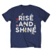 BTS tričko Rise And Shine Modrá