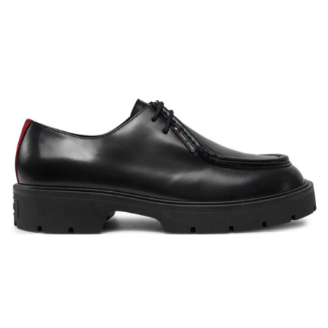 Tommy Jeans Poltopánky Tjm Smart Derby Shoe EM0EM01418 Čierna Tommy Hilfiger