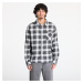 Košeľa Urban Classics Boxy Dark Checked Shirt Grey/ White