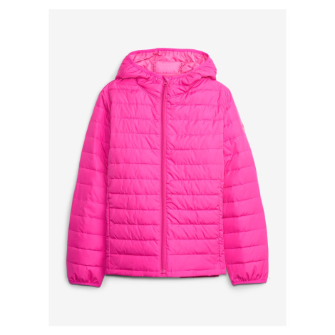 Ružová dievčenská prešívaná bunda GAP ColdControl