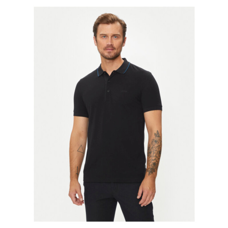 Boss Polokošeľa Paule 4 50506195 Čierna Slim Fit Hugo Boss