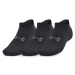 Under Armour ESSENTIAL NO SHOW 3PK Unisex ponožky, čierna, veľkosť