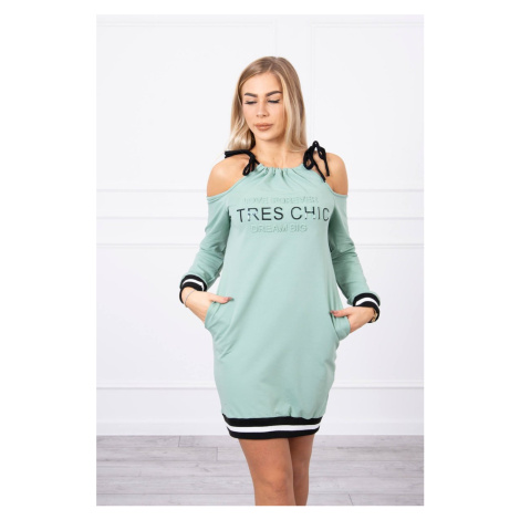 Tres Chic Dress Dark Mint