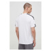 Tričko adidas Performance GN5723 pánske, biela farba, jednofarebné, GN5723