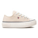 Tommy Hilfiger Plátenky Low Cut Lace-Up Sneaker T3A4-32118-0890 M Béžová