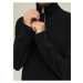 Čierny pánsky rebrovaný sveter na zips Jack & Jones Perfect