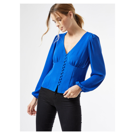 Blue blouse with buttons Dorothy Perkins