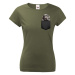 Dámské tričko Neapolský mastif v kapsičce - kvalitní tisk a rychlé dodání