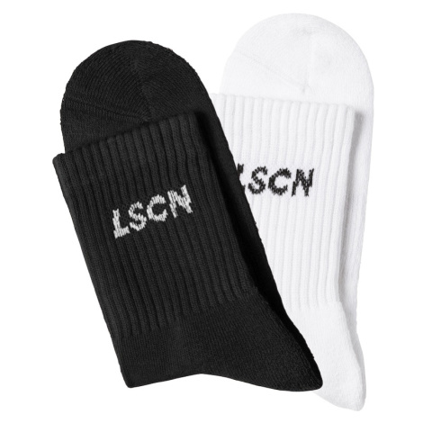 LSCN by LASCANA Ponožky  čierna / biela