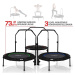 Physionics 86932 Physionics Fitness trampolína 101 cm, do 150 kg, červená