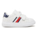 Tommy Hilfiger Sneakersy Stripes Low Cut Velcro Sneaker T1A9-32694-1355 S Biela