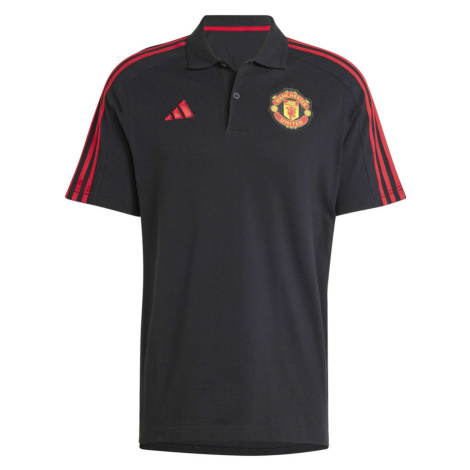 Manchester United polokošeľa black Adidas