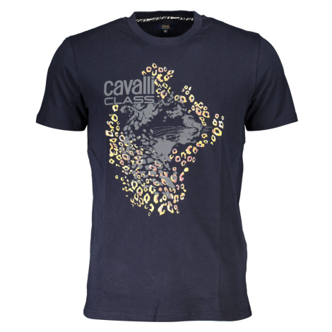 CAVALLI CLASS T-SHIRT SHORT SLEEVE MAN BLUE Roberto Cavalli