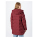 Lake View Zimný kabát 'Doreen'  tmavočervená / biela