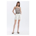 DEFACTO Chino High Waist Short Leg Shorts