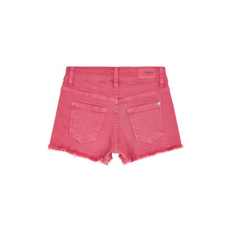 Pepe Jeans Džínsové šortky Patty PG800609 Ružová Regular Fit