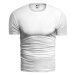 Pánske klasické tričko s krátkym rukávom v bielej farbe v zľave