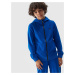 Boys' Sweatshirt with Hoodie 4F - Cobalt