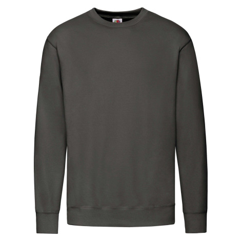 Pánska mikina Graphite Lightweight Set-in-Sweat Sweat Fruit of the Loom