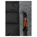 Čierno-grafitová prešívaná dámska športová bunda (8M915-392)